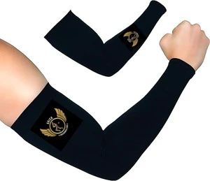 TopTie Custom Logo Cycling Arm Compression Sleeve Men Women Personalized Set 100% Polyester Quick Dry Breathable