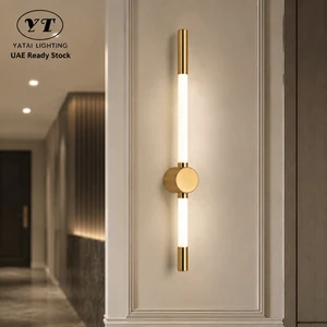 Modern Acrylic Led Wall Light 6W 55Cm Linear Metal Indoor Decorative For Bedroom Corridor Home Hotel 3000K 4500K 6000K