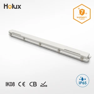180lm/W 8300lm IES LDT Available 7-Year IP65 IK08 47W 3CCT Anti-Yellowing PC Factory Warehouse LED Tri-proof Light CE CB RoHS