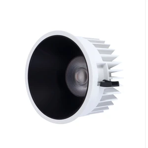 IP65 35W Black Reflector Cup Aluminum Body COB LED Downlight Comercial Design Recessed Ceiling Lights