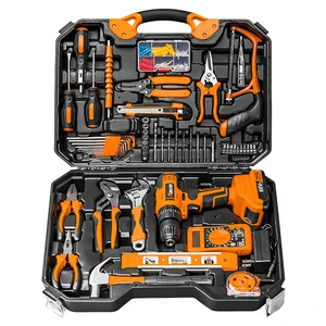 Toolbox Household Tool Set Multi-Functional Hardware Battery-Powered High Carbon Steel Electrician Repair Combination Complete