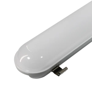 3 CCT LED Tri-Proof Light Full PC Housing IP65 Waterproof 2ft/4ft/5ft Emergency Warehouse IK09 Approved 5-Year DLC Certified
