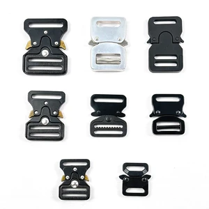 25mm/32mm/38mm Custom Hot Sale High Quality Fashion Zinc Alloy Side Release Tactical Buckle Easily Fast Opening Belt Buckle