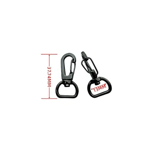 Factory Wholesale Mini 13mm Alloy Bag Snap Hook D-ring Swivel Eye Trigger Clip Clasp