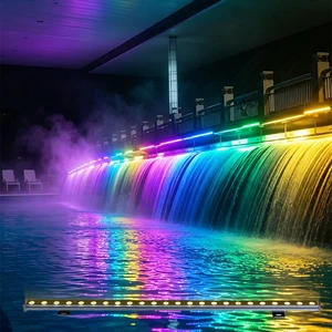 LED Wall Washer IP65 Waterproof Outdoor Building Facade Lighting DC24V Die Casting Aluminum Exterior Bridge Contour Wall Washer