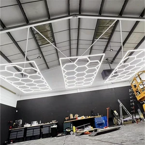 High Quality Customized Garage Light Hexagonal Led Light Fast Delivery Energy Saver Light Ceiling for Car Wash