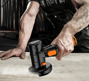 Cordless Mini Angle Grinder Multi-functional for Grinding, Cutting & Polishing Lithium Battery Powered