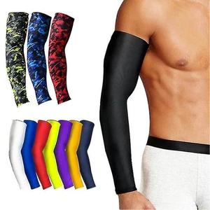 Great Quality Men's Premium Polyester Spandex UV Protected Cycling Sports Compression Arm Sleeves Anti-UV Sets