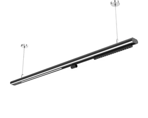 Aluminum LED Linear Lamp Dimmable IP55 Office Lighting with 90 CRI White/Black Colors Multi-Length Options