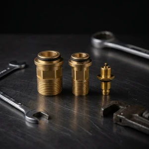 Custom High Precision CNC Machined Stainless Steel/Brass Threaded Fittings With O- Seals For Fluid & Gas Applications