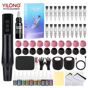 Professional Wireless Battery-Powered Tattoo Machine Kit Permanent Tattoo Gun Pen For PMU Set Pros