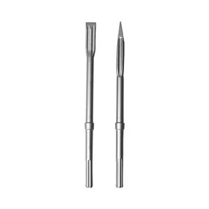 High Hardness Electric Pick Hammer Chisel Set Custom Five-Pits Ring Four-Edged Tip Two-Edged Flat Chisel-Factory Drill Bits