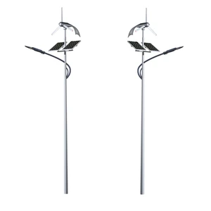 Environmental Solar Power Light Street with Inbuilt Batteries Round Solar Street Light