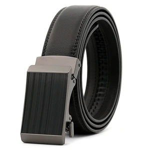 Factory Custom Adjustable Buckle Belt Dress Business Mens Suit Genuine Leather Ratchet Belts Mens