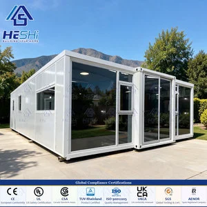 Ready 20Ft 40Ft Prefabricated Container Expandable House 1 2 3 4 5 Bedroom Folding Kitchen Tiny Home Villa