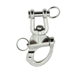 Stainless Steel Jaw Swivel Snap Shackle All Metal Snap Shackle Durable Swivel Snap Shackle
