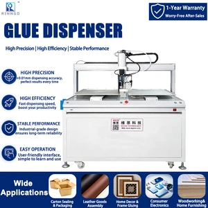 Gluing Machine Electric Cnc Semi Automatic Uv Ab Two Component Hot Melt Glue Dispensing Machine With Dual Platforms