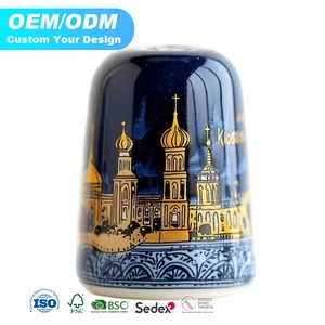 High Quality Design Exclusive Ceramic Thimbles Customized National City Tourism Ceramic Thimbles