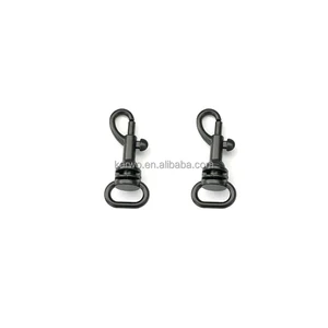 2026 Factory Manufacture Black Metal Lobster Clasp Swivel Snap Handbag Hook Carabiner Buckle for Bag