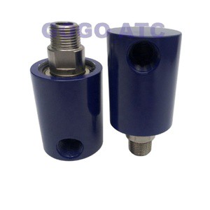 12bar 2500RPM Cooling Water High Speed Rotary Swivel Joint 3/8 1/2 Inch Thread 180 Degree C Aluminum Rotary Fitting HD-10/15