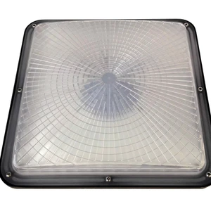IP 65 Waterproof Square 50W/75W/100W LED Canopy Light with ETL Certification and 5 Years Warranty Folding Indoor Garage Lamp