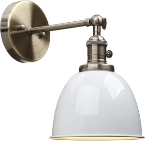 Crossxborder bestxselling industrial retro metal wall lamp ironwork lampshade E27 loft bar kitchen lighting