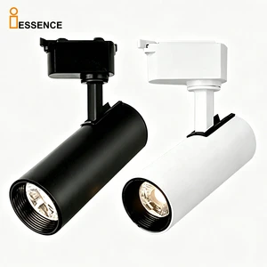 IESSENCE COB LED Track Light 15W 25W 30W 40W Adjustable 2 Wire Rail Spotlight Aluminum Ceiling Track Lighting for Shop Store