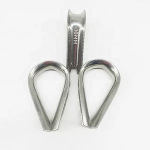 Wholesale Grade 304 Stainless Steel Wire Rope Triangle Thimble Polished Surface 2mm-24mm Size Industrial & Fitness Equipment Use