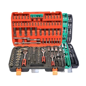 172PCS Tool Kit Multi Function Aluminum Steel Ratchet Socket Wrench Set Tool Box Set Hand Tool Sets
