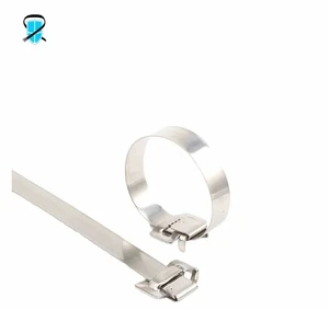 Industrial Stainless Steel Tie Buckle 300mm Electrical Cable Tie Buckle