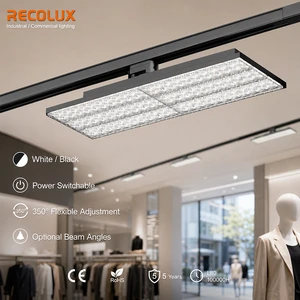 Wholesale LED Track Panel Light 4 Wire 3 Circuit Adjustable Commercial Lighting For Retail Store