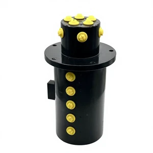 YHZ 10 4 Hydraulic Rotary Joint Swivel Union 25L/min 25MPa 10 Channels Excavators Cranes Aerial Work Platforms Industrial Fluid