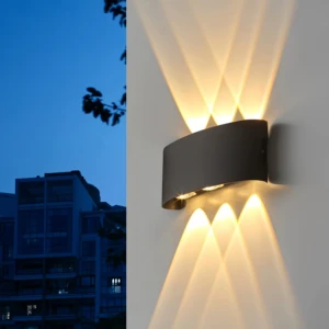 Aluminum IP65 Waterproof Simple Indoor Wall Lamp up and Down 8W Led Wall Sconce Outdoor Wall Lighting