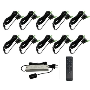 The 10PCS 12V 3W Dimmable Led Recessed Downlight for Porch and Veranda with Remote Control