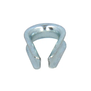 Zinc-plated cable thimble for 10 mm cable.