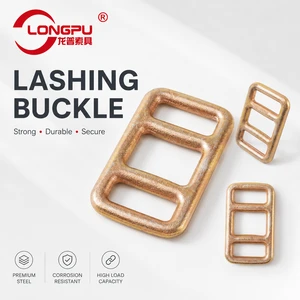 1 Inch 1.5 Inch 2 Inch Galvanized Steel Lashing Buckle Metal Three Bar Buckle for Ratchet Tie Down Strap OEM Supplier