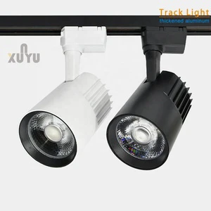 COB LED Track Light Adjustable Surface Mounted Rail Spot Fixture Dimmable for Commercial Shop Indoor Lighting