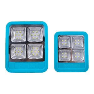 4 Grid LED COB Floodlight with Replaceable Battery and Bracket 5000K Daylight IP44 Rated Garden Light