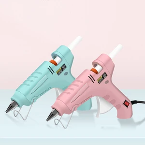 Hot Glue Gun with Stand Handcrafted DIY Jewelry Accessories 20W Electric Glue Gun Plug-in High-Temperature Glue Gun