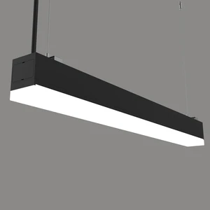 LED Linear Light Fixture 30W Black White lightning up and Down Led Ceiling Light for Office Retail Supermarket Shop Home