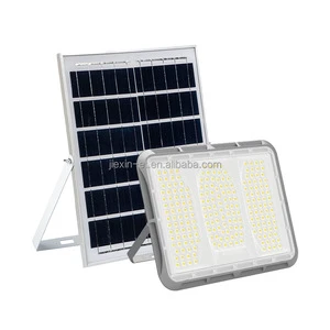 Solar Powered Flood Light Outdoor Waterproof LED Bright Rechargeable Emergency Lighting with Long Lasting ABS Design