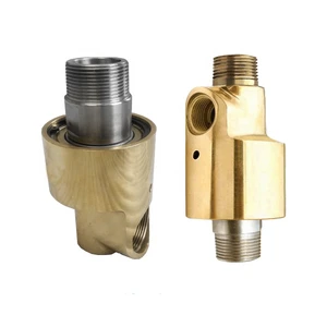 Dual Flow BSP Thread High Speed Rotary Union for Circulating Media Such As Water, Hydraulic Oil, and Air