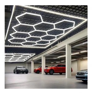 Factory Direct Sale High Quality Hexagonal LED Light for Car Wash Rooms and Garage Ceilings Ideal for Tool Working Areas
