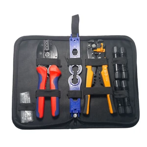 Solar PV Connector Tool Kit with Crimping, Stripping and Assembly Tools for MC4 Cable Installation and Maintenance