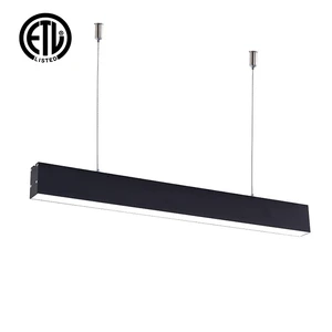 ETL CETL CE ROHS FCC Approved High End Linear Lights Super Bright 3000K Warm White CRI 90 LED Home Office Long Surface Pendant