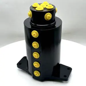 YHZ-9-4 9-Channel 25L/Min 25MPa Hydraulic Central Swivel Joint Rotary Union for Mini Excavator Construction Machinery Parts