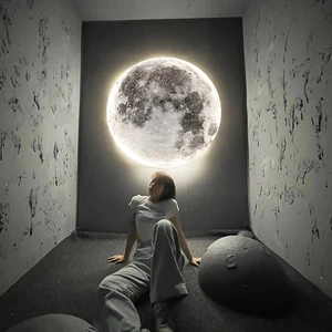 Bedroom Living Room Corridor Staircase Luxury Wall Lamp Home Decoration Lamp Modern Led Interior Lighting Moon Wall Lamp