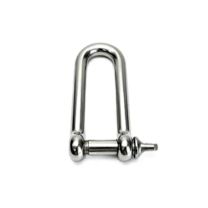 Factory Direct Sale Casting Stainless Steel AISI304/316 D Shackle for Boats and Yachts