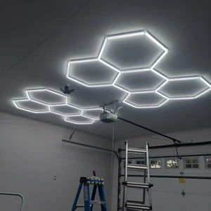 High-Quality LED Hexagon Exhibition Light,Bright Wide-Angle Illumination for Trade Show Booths & Display Stands