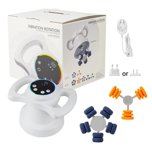 Rechargeable Inner Ball 360 Roller Body Contouring Machine White Handheld Dual Grip LED Display Deep Tissue Skin Tightening